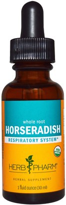 Herb Pharm, Horseradish, 1 fl oz (29.6 ml) ,الصحة، صحة الأنف، الفجل