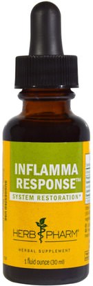 Herb Pharm, Inflamma Response, 1 fl oz (30 ml) ,المكملات الغذائية، مضادات الأكسدة، الكركمين، الكركم