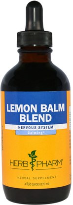 Herb Pharm, Lemon Balm Blend, 4 fl oz (120 ml) ,الأعشاب، بلسم الليمون، ميليسا