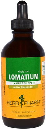 Herb Pharm, Lomatium, Whole Root, 4 fl oz (120 ml) ,الأعشاب، الطماطم