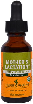 Herb Pharm, Mothers Lactation, 1 fl oz (30 ml) ,والصحة، والمرأة، والحمل