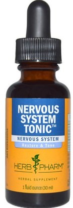 Herb Pharm, Nervous System Tonic, 1 fl oz (30 ml) ,الصحة