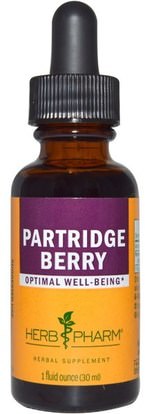 Herb Pharm, Partridge Berry, 1 fl oz (30 ml) (Discontinued Item) ,الأعشاب، التوت الحجل