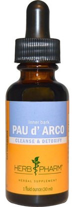 Herb Pharm, Pau dArco, Inner Bark, 1 fl oz (30 ml) ,الأعشاب، بو، داركو