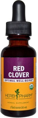 Herb Pharm, Red Clover, 1 fl oz (30 ml) ,الأعشاب، البرسيم الأحمر