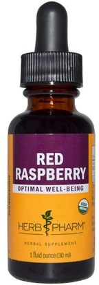 Herb Pharm, Red Raspberry, 1 fl oz (29.6 ml) ,الأعشاب، الأحمر، إستهزاء