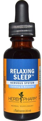 Herb Pharm, Relaxing Sleep, 1 fl oz (30 ml) ,والمكملات الغذائية، والنوم