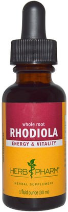 Herb Pharm, Rhodiola, 1 fl oz (30 ml) ,الأعشاب، روديولا الوردية، أدابتوجين