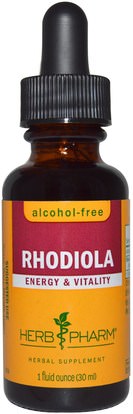 Herb Pharm, Rhodiola, Alcohol-Free, 1 fl oz (30 ml) ,الأعشاب، روديولا الوردية، أدابتوجين