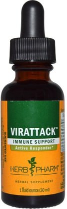 Herb Pharm, Virattack, 1 fl oz (30 ml) ,والصحة، والانفلونزا الباردة والفيروسية، ونظام المناعة