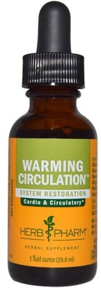 Herb Pharm, Warming Circulation, 1 fl oz (29.6 ml) ,الصحة