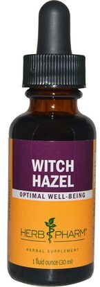 Herb Pharm, Witch Hazel, 1 fl oz (30 ml) ,الصحة، الجلد، الساحرة هازل