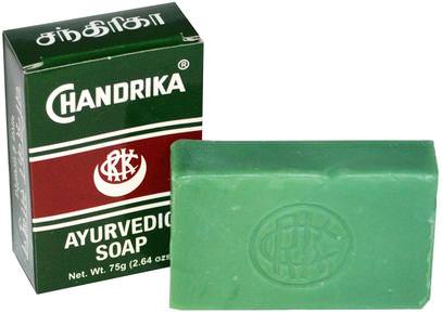 Herbal - Vedic, Chandrika, Ayurvedic Soap, 1 Bar, 2.64 oz (75 g) ,حمام، الجمال، الصابون