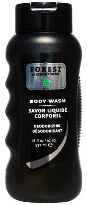 Herban Cowboy, Body Wash, Forest, 18 fl oz (532 ml) ,حمام، الجمال، هلام الاستحمام