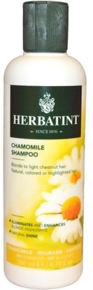 Herbatint, Chamomile Shampoo, 8.79 fl oz (260 ml) ,حمام، الجمال، الشامبو، الشعر، فروة الرأس، مكيف