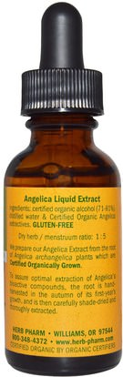 الأعشاب، انجليكا Herb Pharm, Angelica, 1 fl oz (29.6 ml)