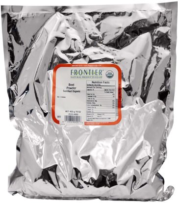 الأعشاب، الجذر مسحوق البنجر Frontier Natural Products, Organic Powdered Beet, 16 oz (453 g)