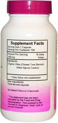 الأعشاب، التوت العفريت Christophers Original Formulas, Chaste Tree Berries, Vitex, 400 mg, 100 Veggie Caps