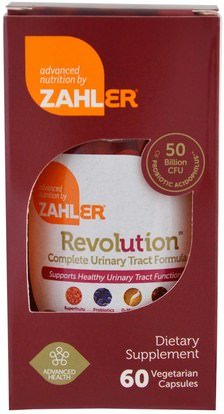 الأعشاب، التوت البري Zahler, Revolution, Complete Urinary Tract Formula, 60 Vegetarian Capsules