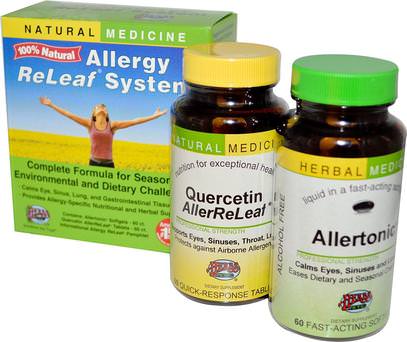 Herbs Etc., Allergy ReLeaf System, 2 Bottles, 60 Sofgels/Tablets ,والصحة، والحساسية، والحساسية