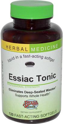 Herbs Etc., Essiac Tonic, Alcohol Free, 120 Fast-Acting Softgels ,الصحة، ومكافحة الإجهاد، والمكملات الغذائية، إسياك (إيسياك)