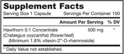 الأعشاب، الزعرور، الأعشاب Jarrow Formulas, Hawthorn, 500 mg, 100 Capsules