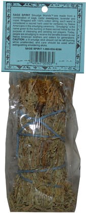 الأعشاب، حكيم، الزيوت العطرية الزيوت، البخور Sage Spirit, Native America Incense, Sage & Lavender, Small, 4-5 Inches