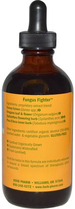 الأعشاب، أوسنيا، سبيلانثس Herb Pharm, Fungus Fighter, 4 fl oz (118.4 ml)