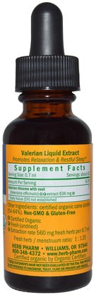 الأعشاب، فاليريان Herb Pharm, Valerian, 1 fl oz (30 ml)