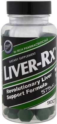 Hi Tech Pharmaceuticals, Liver-Rx, 575 mg, 90 Tablets ,والمكملات الغذائية، والصحة، والتخلص من السموم
