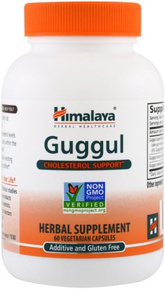 Himalaya Herbal Healthcare, Guggul, 60 Veggie Caps ,الأعشاب، غوغول (كوميفورا موكول)