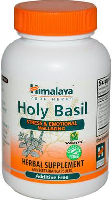 Himalaya Herbal Healthcare, Holy Basil, 60 Veggie Caps ,الأعشاب، الريحان المقدس، أدابتوغن