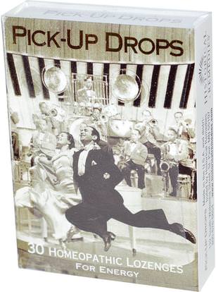 Historical Remedies, Pick-Up Drops, for Energy, 30 Homeopathic Lozenges ,والصحة، والطاقة