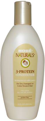Hobe Labs, 3-Protein Conditioner, 12 fl oz (354 ml) ,حمام، الجمال، مكيفات، الشعر، فروة الرأس، الشامبو، مكيف