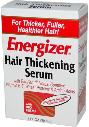 Hobe Labs, Energizer, Hair Thickening Serum, 1 fl oz (29 ml) ,حمام، الجمال، دقة بالغة، فروة الرأس
