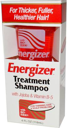 Hobe Labs, Energizer Treatment Shampoo with Jojoba & Vitamin B-5, 4 fl oz (118 ml) ,حمام، الجمال، الشامبو، الشعر، فروة الرأس، مكيف