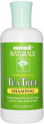 Hobe Labs, Shampoo, Tea Tree, 10 fl oz (296 ml) ,حمام، الجمال، الشامبو، الشعر، فروة الرأس، مكيف