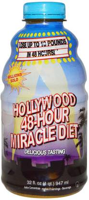Hollywood Diet, Hollywood 48-Hour Miracle Diet, 32 fl oz (947 ml) ,الصحة، النظام الغذائي، الغذاء، القهوة الشاي والمشروبات، عصير الفواكه