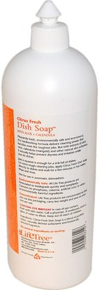المنزل، غسل الصحون، صحن الصابون Life Tree, Dish Soap, Citrus Fresh, 32 oz (946 ml)
