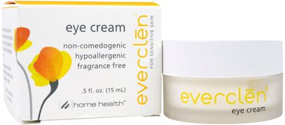 Home Health, Everclen, Eye Cream, 0.5 fl oz (15 ml) ,الجمال، كريمات العين