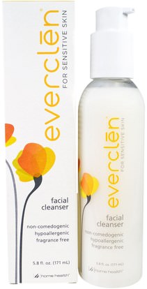 Home Health, Everclen, Facial Cleanser, 5.8 fl oz (171 ml) ,الجمال، العناية بالوجه، منظفات الوجه