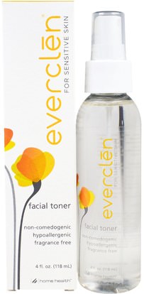 Home Health, Everclen, Facial Toner, 4 fl oz (118 ml) ,الجمال، أحبار الوجه