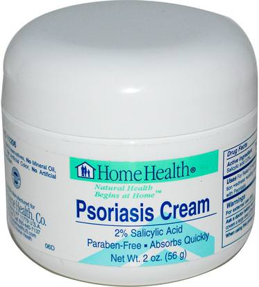 Home Health, Psoriasis Cream, 2 oz (56 g) ,حمام، جمال، الصدفية والأكزيما، الصدفية