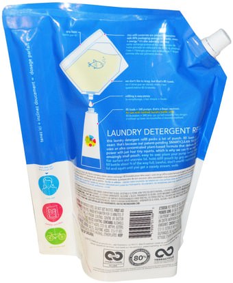 المنزل، منظفات الغسيل Method, Laundry Detergent Refill, 85 Loads, Fresh Air, 34 fl oz (1020 ml)