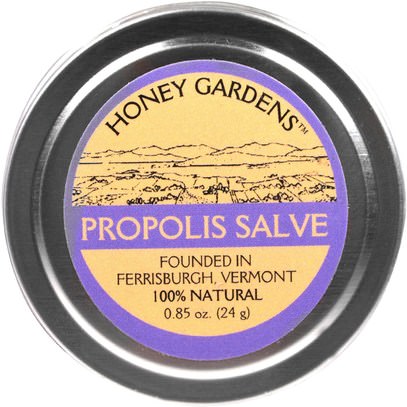 Honey Gardens, Propolis Salve, 0.85 fl oz (24 g) ,المكملات الغذائية، منتجات النحل، دنج النحل