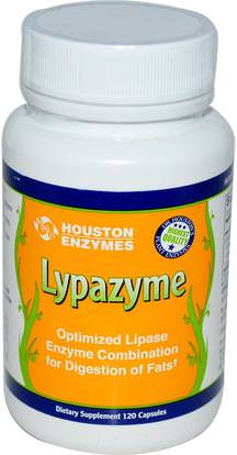 Houston Enzymes, Lypazyme, 120 Capsules ,والمكملات الغذائية، والإنزيمات الهاضمة
