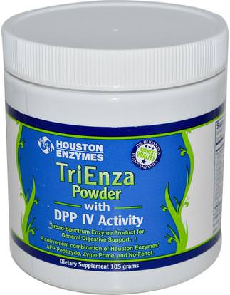 Houston Enzymes, TriEnza Powder with DPP IV Activity, 105 g ,والمكملات الغذائية، والإنزيمات الهاضمة