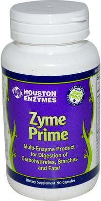 Houston Enzymes, Zyme Prime, Multi-Enzyme, 90 Capsules ,والمكملات الغذائية، والإنزيمات الهاضمة
