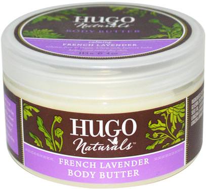 Hugo Naturals, Body Butter, French Lavender, 4 oz (113 g) ,والصحة، والجلد، والزبدة الجسم