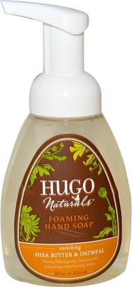 Hugo Naturals, Foaming Hand Soap, Shea Butter & Oatmeal, 8.5 fl oz (251 ml) ,حمام، الجمال، الصابون